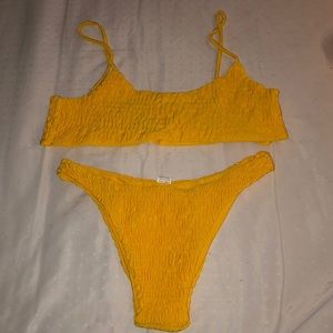 Yellow bathing suit